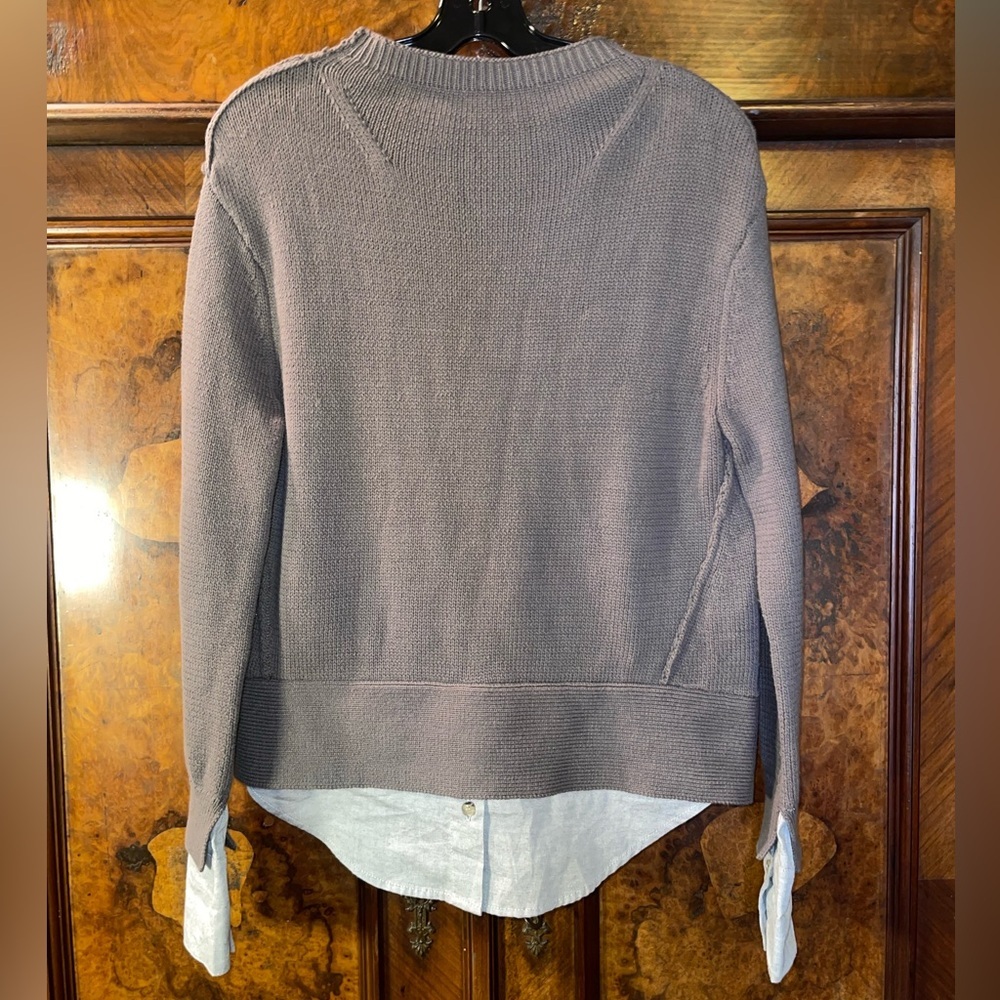 Brochu Walker Layered Crew Sweater EUC